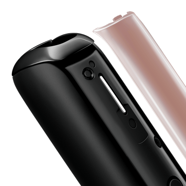 Primer plano del panel frontal Rose Gold para Ploom Aura, separado del dispositivo.