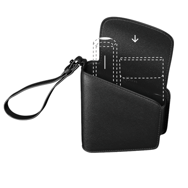Funda para AURA y Sticks Cuero Negro