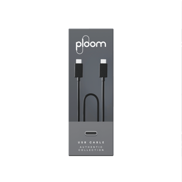 Cable negro de carga tipo C Ploom X Advanced 
