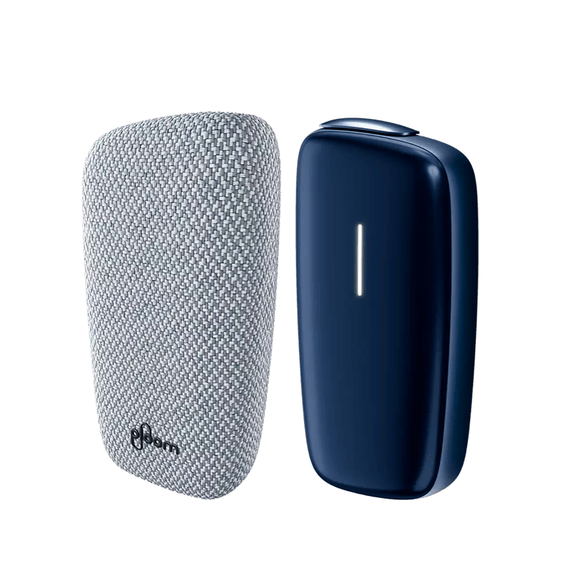 Kit Cover Ploom X Advance Navy + Carcasa de tela Grey