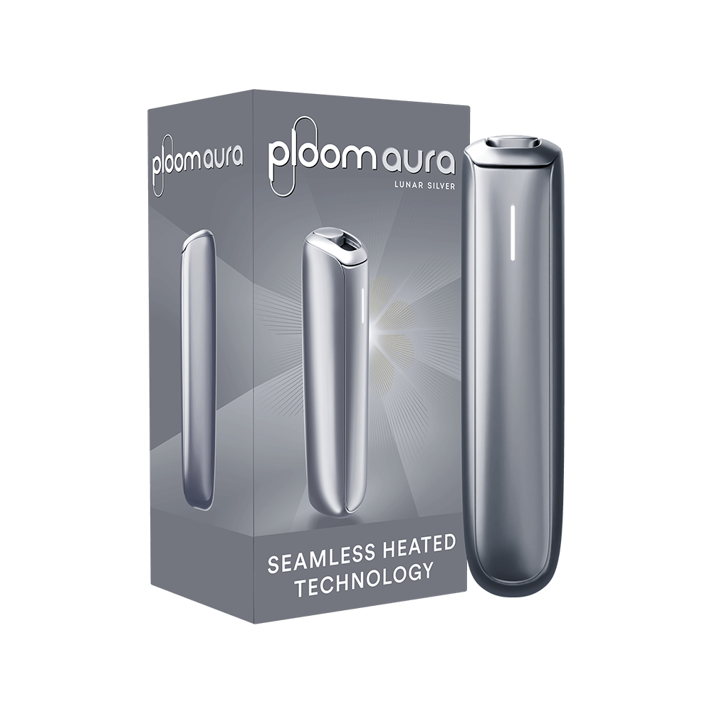 Pack Ploom AURA Lunar Silver y dispositivo