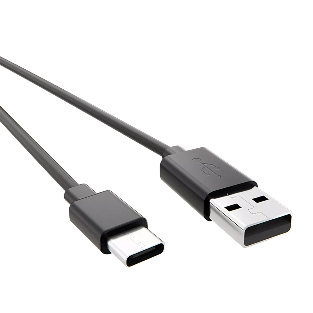Cable de carga tipo C Ploom X Advanced negro - plano cenital
