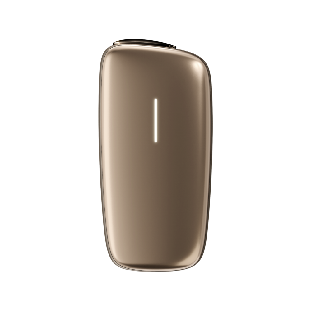 Vista frontal Ploom X Advanced Champagne Gold
